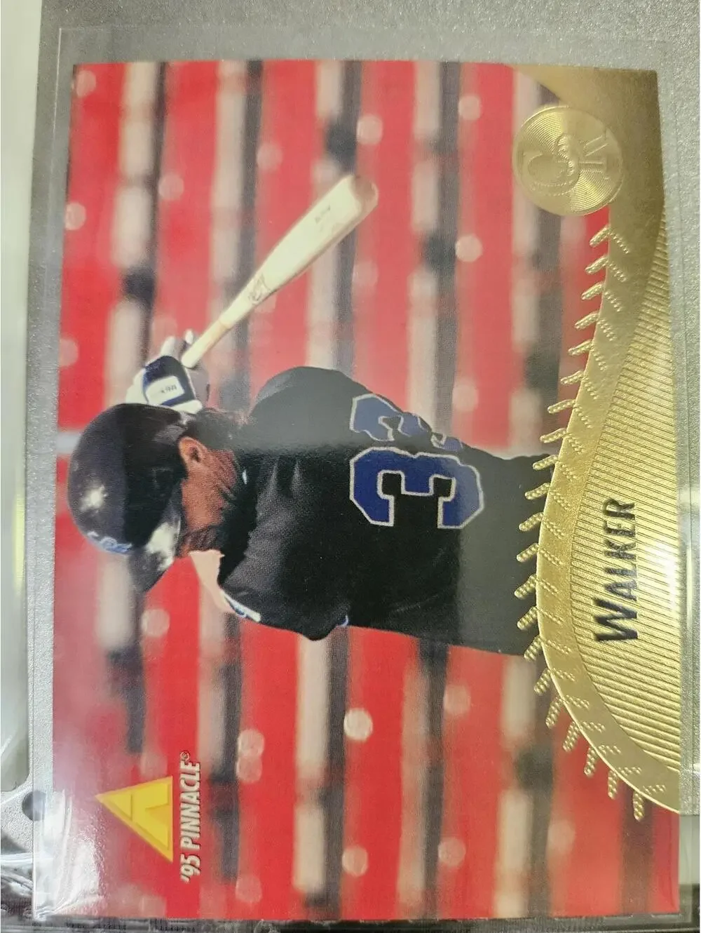 Larry Walker - 1995 Pinnacle #372 Colorado Rockies - HOF - RAW Mint